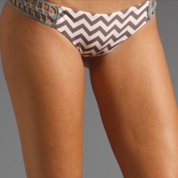 Acacia Seminyak Bikini Bottom with Crochet Accents - Picture 2 of 8